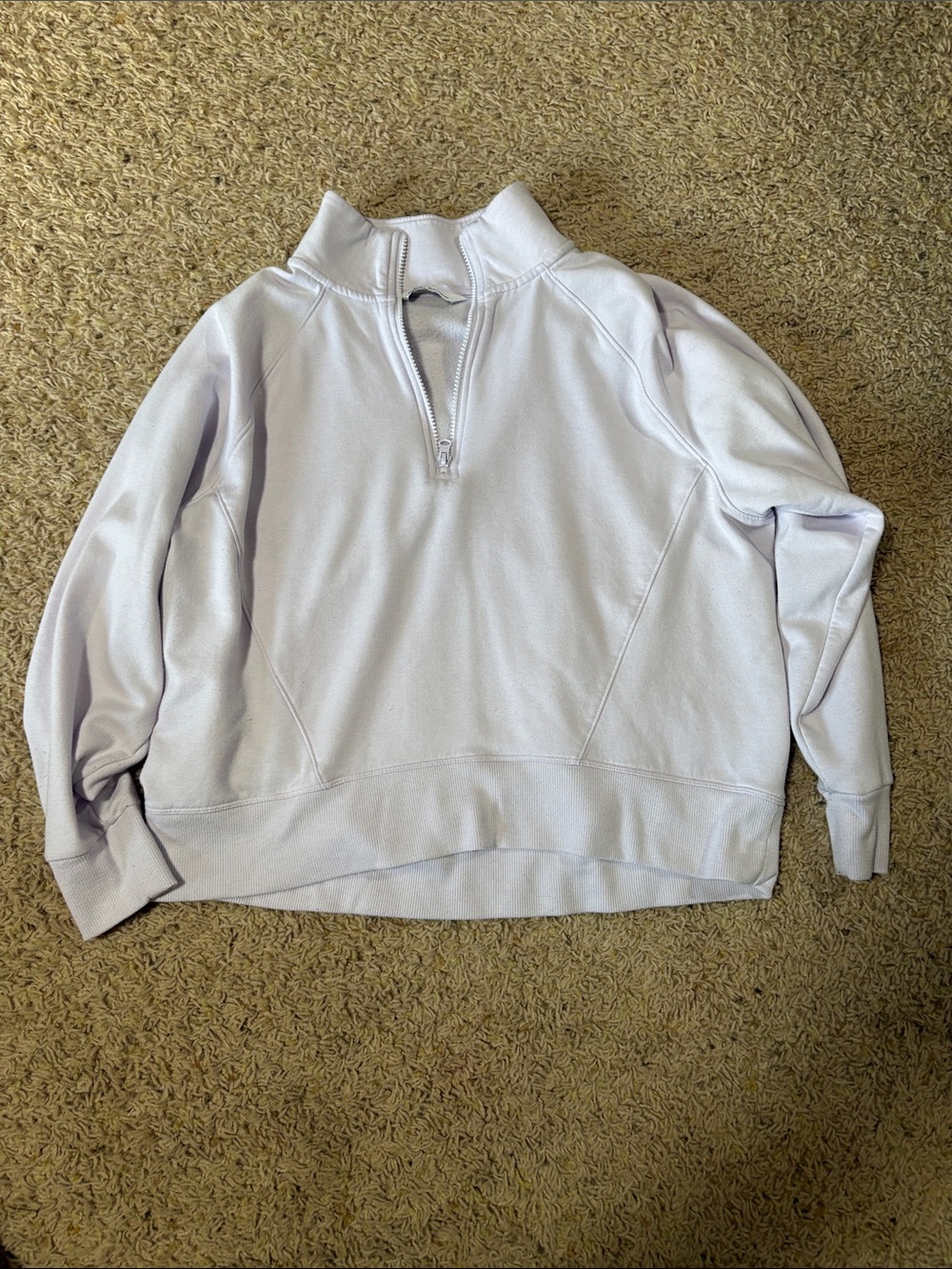 DSG Pale Lavender Quarter-Zip Pullover Hoodie